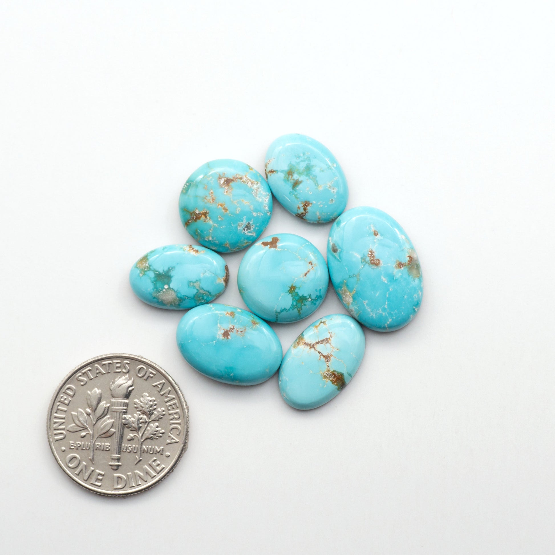 Experience the beauty of Fox Turquoise, mined in Nevada, USA. Elevate your jewelry designs with the stunning colors and patterns of these unique gemstones.