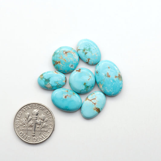 Experience the beauty of Fox Turquoise, mined in Nevada, USA. Elevate your jewelry designs with the stunning colors and patterns of these unique gemstones.