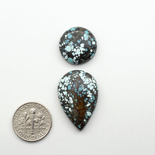 Blue Moon turquoise is a highly prized gemstone, renowned for its vibrant blue color with intricate patterns, making it a must-have for any jewelry collection.