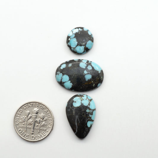 Blue Moon turquoise is a highly prized gemstone, renowned for its vibrant blue color with intricate patterns, making it a must-have for any jewelry collection.