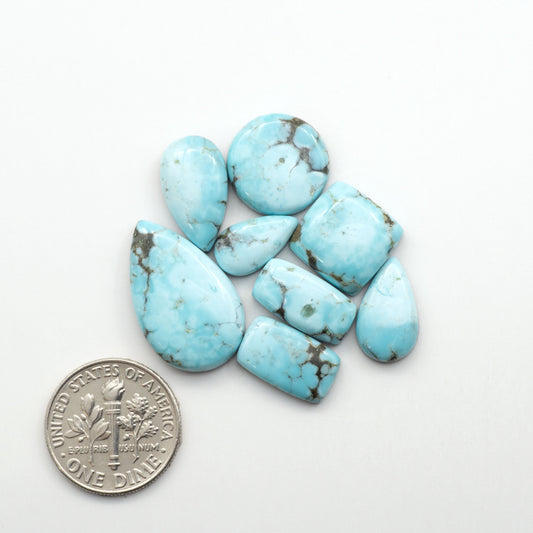 Blue Moon turquoise is a highly prized gemstone, renowned for its vibrant blue color with intricate patterns, making it a must-have for any jewelry collection.