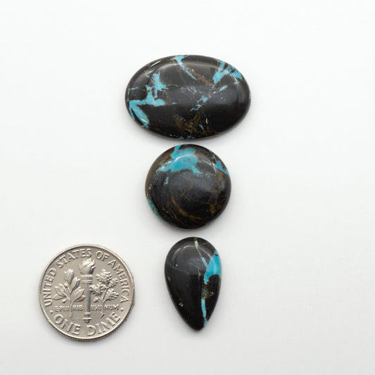Blue Moon turquoise is a highly prized gemstone, renowned for its vibrant blue color with intricate patterns, making it a must-have for any jewelry collection.