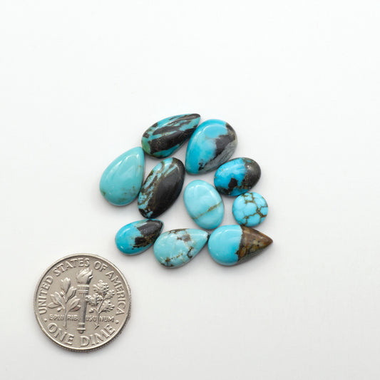 Blue Moon turquoise is a highly prized gemstone, renowned for its vibrant blue color with intricate patterns, making it a must-have for any jewelry collection.