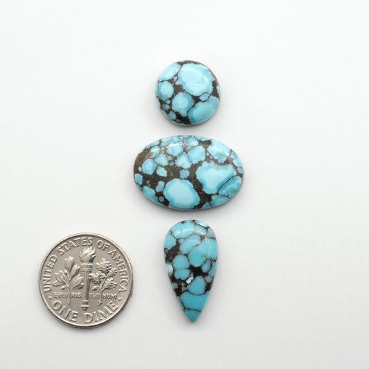 Blue Moon turquoise is a highly prized gemstone, renowned for its vibrant blue color with intricate patterns, making it a must-have for any jewelry collection.