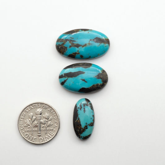 Blue Moon turquoise is a highly prized gemstone, renowned for its vibrant blue color with intricate patterns, making it a must-have for any jewelry collection.