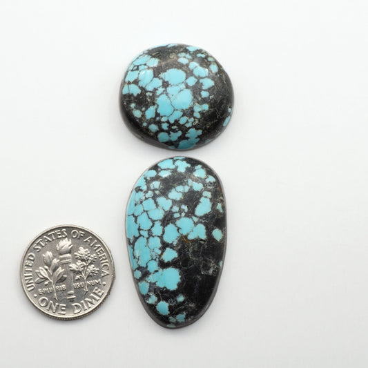 Number 8 Turquoise Cabochons have been selected for their quality and unique appearance. Don't miss the chance to add a one-of-a-kind piece to your collection.