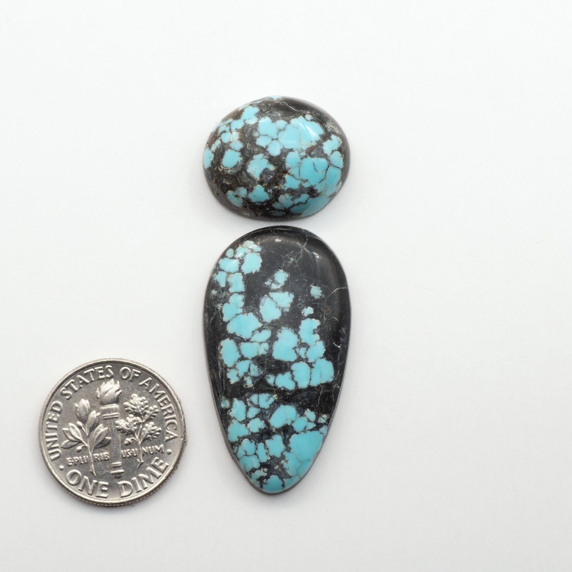 Number 8 Turquoise Cabochons have been selected for their quality and unique appearance. Don't miss the chance to add a one-of-a-kind piece to your collection.