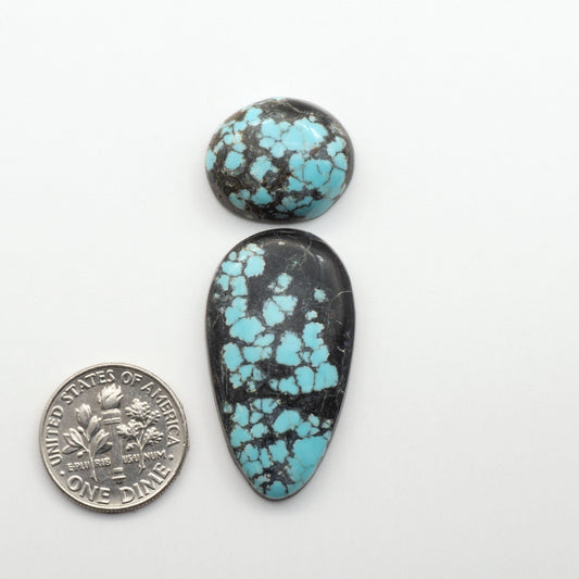 Number 8 Turquoise Cabochons have been selected for their quality and unique appearance. Don't miss the chance to add a one-of-a-kind piece to your collection.