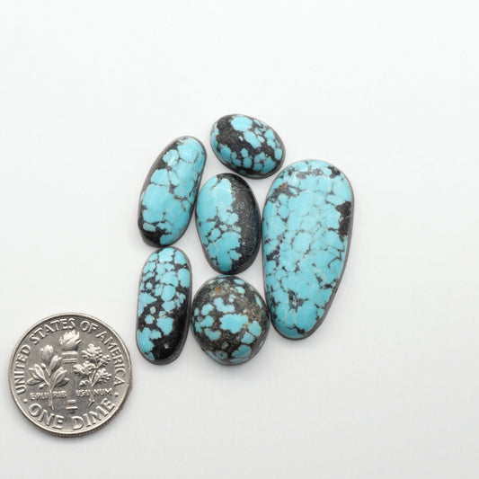 Number 8 Turquoise Cabochons have been selected for their quality and unique appearance. Don't miss the chance to add a one-of-a-kind piece to your collection.