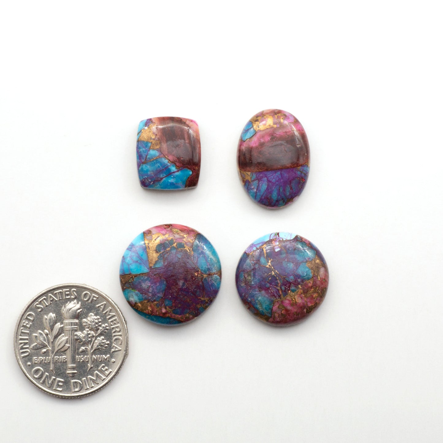 These Spiny Kingman Cabochons are perfect for any jewelry making project. With their unique and intricate patterns, they add a touch of elegance to your designs…