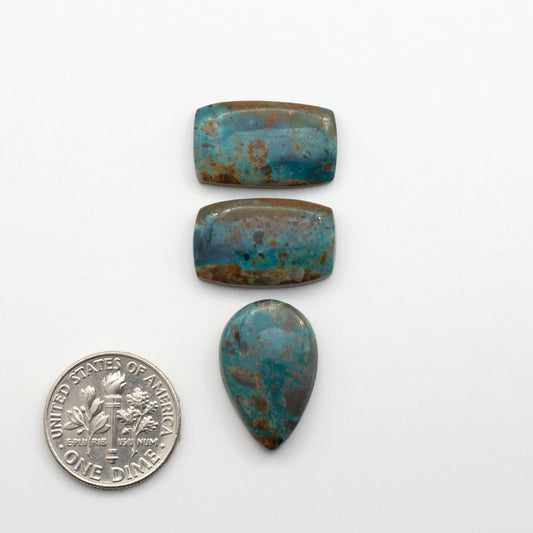 Apache Nugget Turquoise. Mined from the Apache Nugget Hole, this turquoise boasts stunning colors and patterns making it a must-have for any jewelry collection.