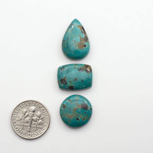 Apache Nugget Turquoise. Mined from the Apache Nugget Hole, this turquoise boasts stunning colors and patterns making it a must-have for any jewelry collection.