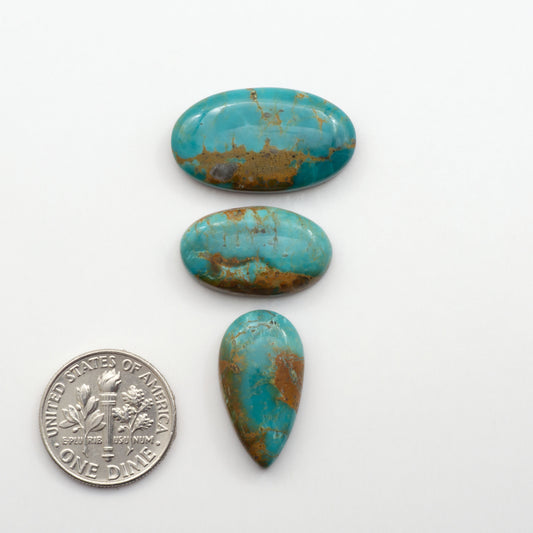 Apache Nugget Turquoise. Mined from the Apache Nugget Hole, this turquoise boasts stunning colors and patterns making it a must-have for any jewelry collection.