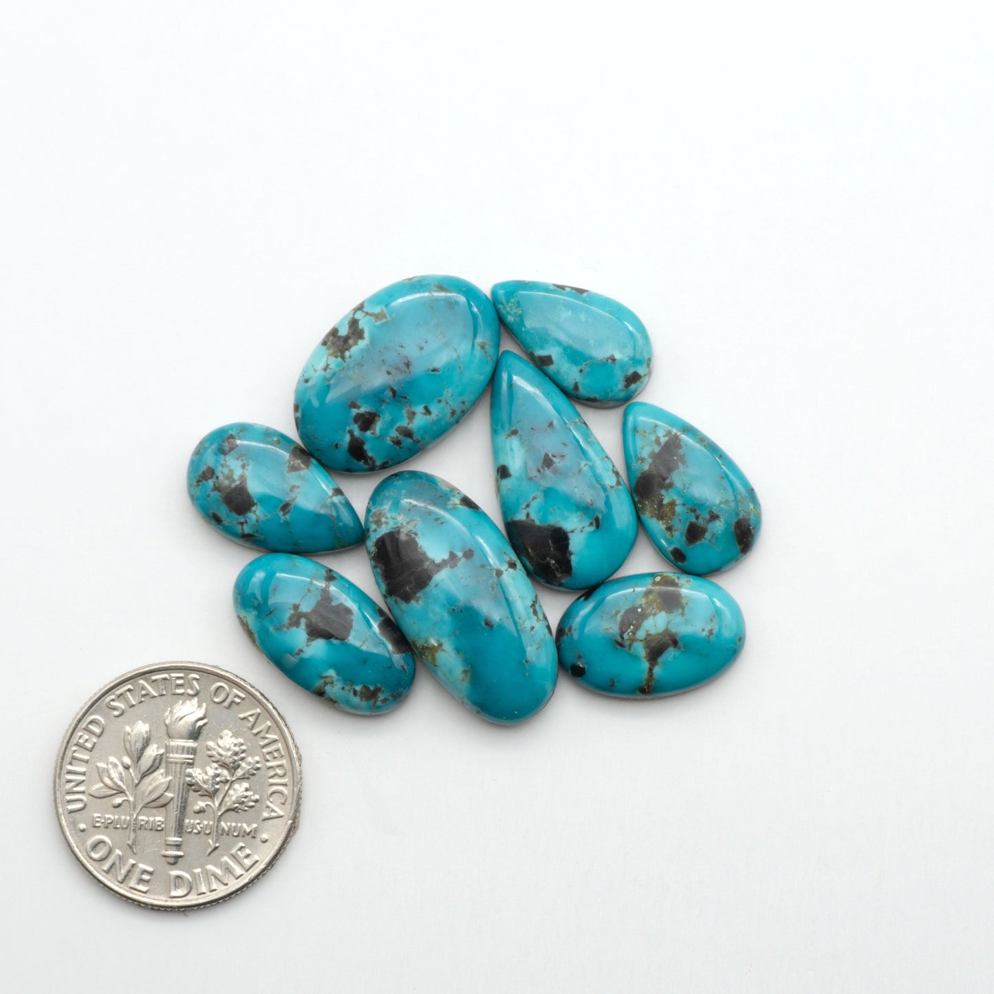 Apache Nugget Turquoise. Mined from the Apache Nugget Hole, this turquoise boasts stunning colors and patterns making it a must-have for any jewelry collection.
