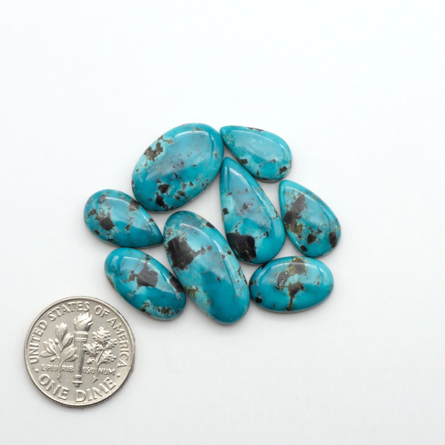 Apache Nugget Turquoise. Mined from the Apache Nugget Hole, this turquoise boasts stunning colors and patterns making it a must-have for any jewelry collection.