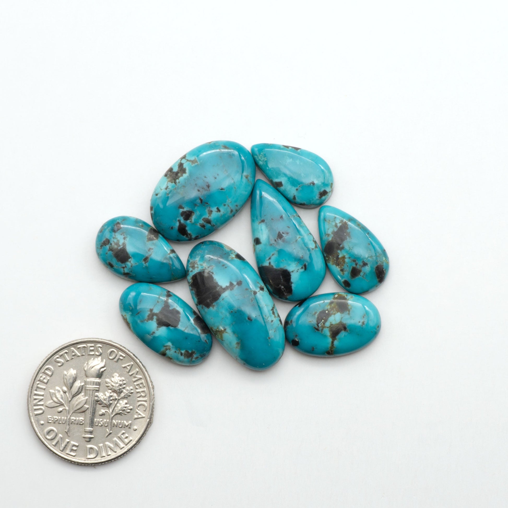 Apache Nugget Turquoise. Mined from the Apache Nugget Hole, this turquoise boasts stunning colors and patterns making it a must-have for any jewelry collection.