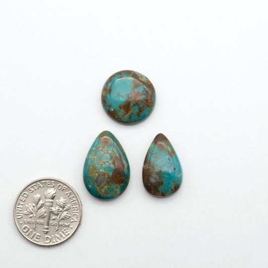 Apache Nugget Turquoise. Mined from the Apache Nugget Hole, this turquoise boasts stunning colors and patterns making it a must-have for any jewelry collection.