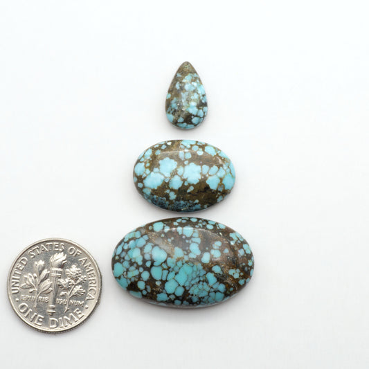 Blue Moon turquoise is a highly prized gemstone, renowned for its vibrant blue color with intricate patterns, making it a must-have for any jewelry collection.