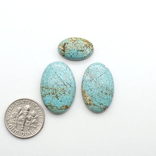 Number 8 Turquoise Cabochons have been selected for their quality and unique appearance. Don't miss the chance to add a one-of-a-kind piece to your collection.