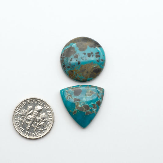 Apache Nugget Turquoise. Mined from the Apache Nugget Hole, this turquoise boasts stunning colors and patterns making it a must-have for any jewelry collection.