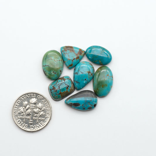 Apache Nugget Turquoise. Mined from the Apache Nugget Hole, this turquoise boasts stunning colors and patterns making it a must-have for any jewelry collection.