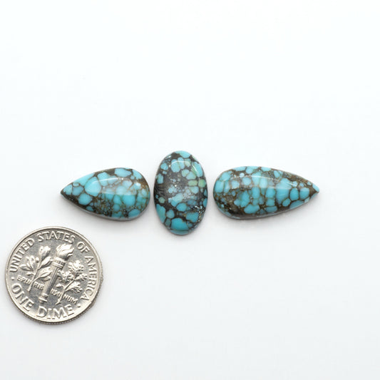 Blue Moon turquoise is a highly prized gemstone, renowned for its vibrant blue color with intricate patterns, making it a must-have for any jewelry collection.