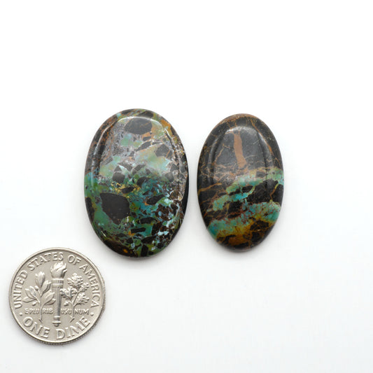 Black Jack Turquoise features a bold black color with striking veins of turquoise, making it a truly one-of-a-kind addition to your jewelry collection.