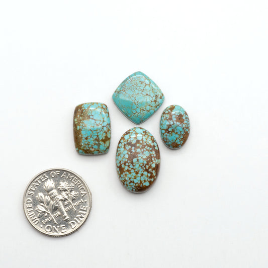 Number 8 Turquoise Cabochons have been selected for their quality and unique appearance. Don't miss the chance to add a one-of-a-kind piece to your collection.