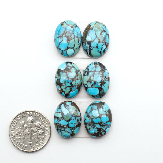 Enhance your jewelry designs with Pressed Turquoise Nugget Cabochons. Crafted from composite materials they add a captivating touch to your creations.