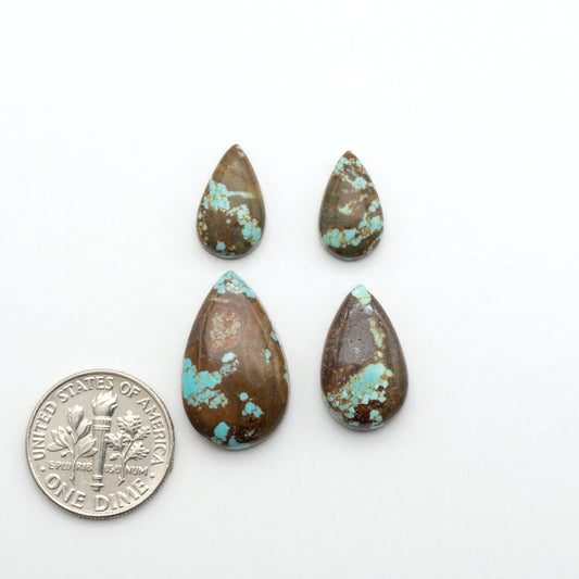 Number 8 Turquoise Cabochons have been selected for their quality and unique appearance. Don't miss the chance to add a one-of-a-kind piece to your collection.
