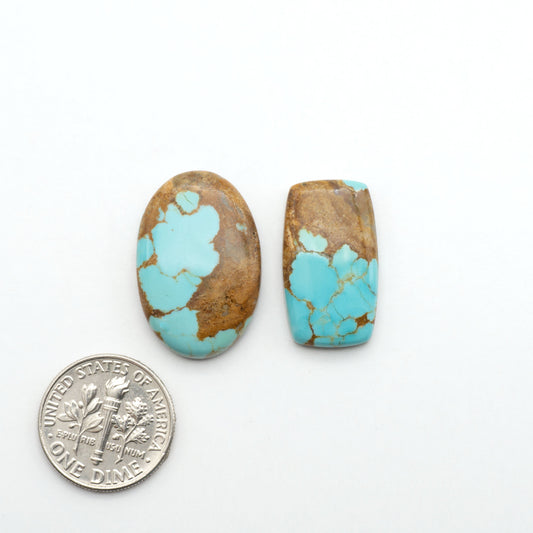 Number 8 Turquoise Cabochons have been selected for their quality and unique appearance. Don't miss the chance to add a one-of-a-kind piece to your collection.