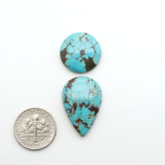 Number 8 Turquoise Cabochons have been selected for their quality and unique appearance. Don't miss the chance to add a one-of-a-kind piece to your collection.