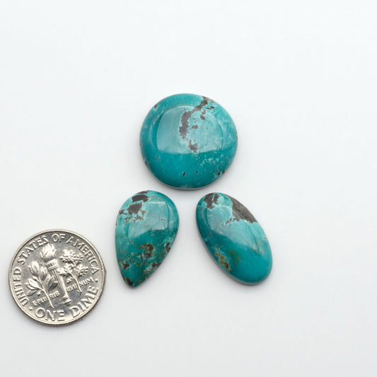 Apache Nugget Turquoise. Mined from the Apache Nugget Hole, this turquoise boasts stunning colors and patterns making it a must-have for any jewelry collection.