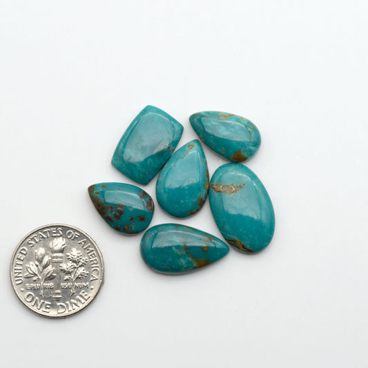 Apache Nugget Turquoise. Mined from the Apache Nugget Hole, this turquoise boasts stunning colors and patterns making it a must-have for any jewelry collection.