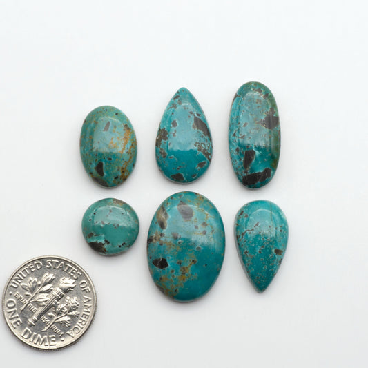 Apache Nugget Turquoise. Mined from the Apache Nugget Hole, this turquoise boasts stunning colors and patterns making it a must-have for any jewelry collection.