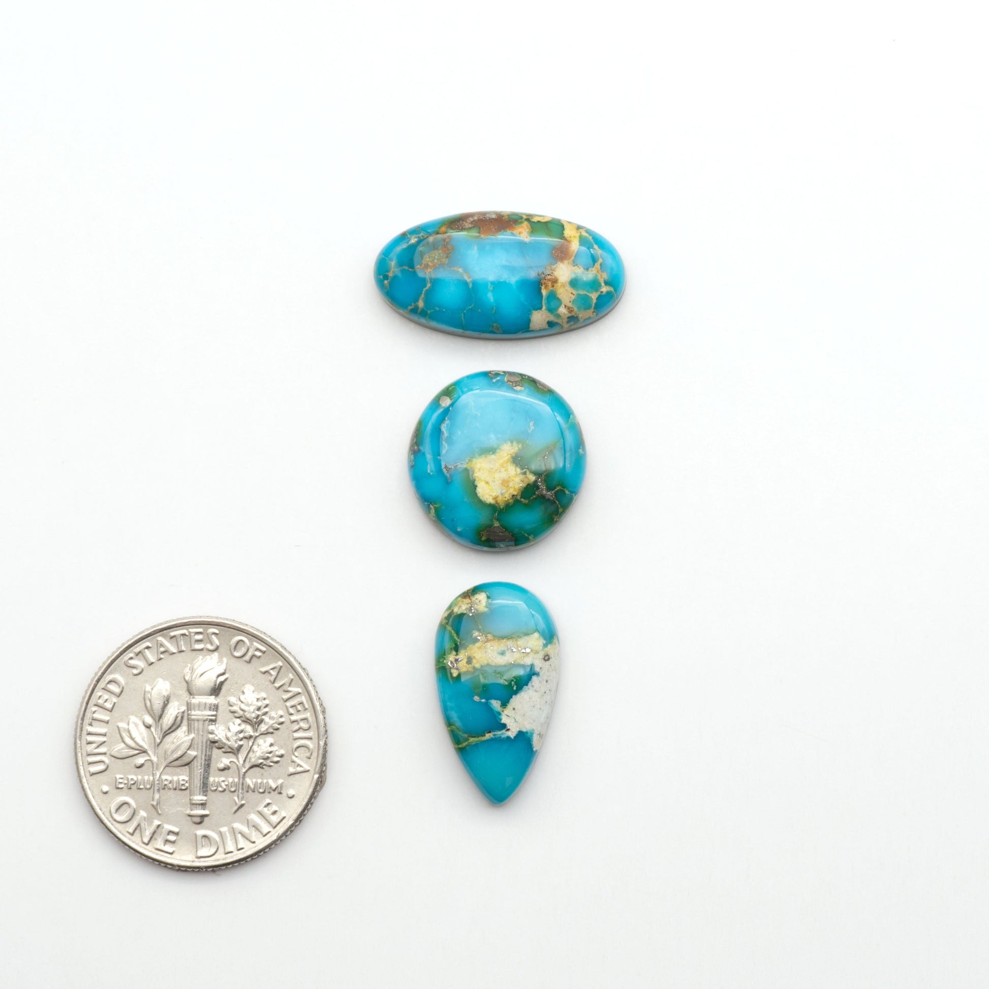 Sonoran Mountain Turquoise showcases a stunning blend of blue and green hues and natural patterns that make it a must-have for any jewelry collection.