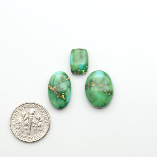 Sonoran Mountain Turquoise showcases a stunning blend of blue and green hues and natural patterns that make it a must-have for any jewelry collection.