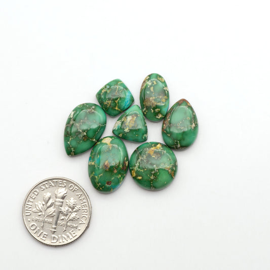 Sonoran Mountain Turquoise showcases a stunning blend of blue and green hues and natural patterns that make it a must-have for any jewelry collection.