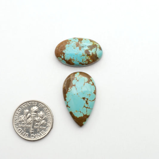 Number 8 Turquoise Cabochons have been selected for their quality and unique appearance. Don't miss the chance to add a one-of-a-kind piece to your collection.