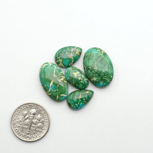 Sonoran Mountain Turquoise showcases a stunning blend of blue and green hues and natural patterns that make it a must-have for any jewelry collection.