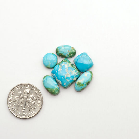Sonoran Mountain Turquoise showcases a stunning blend of blue and green hues and natural patterns that make it a must-have for any jewelry collection.