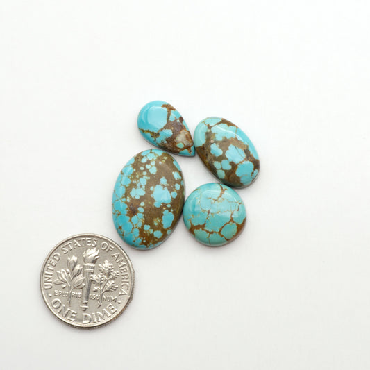 Number 8 Turquoise Cabochons have been selected for their quality and unique appearance. Don't miss the chance to add a one-of-a-kind piece to your collection.