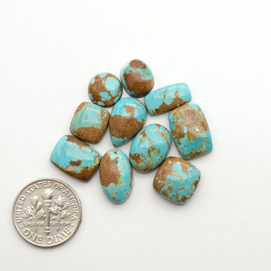 Number 8 Turquoise Cabochons have been selected for their quality and unique appearance. Don't miss the chance to add a one-of-a-kind piece to your collection.