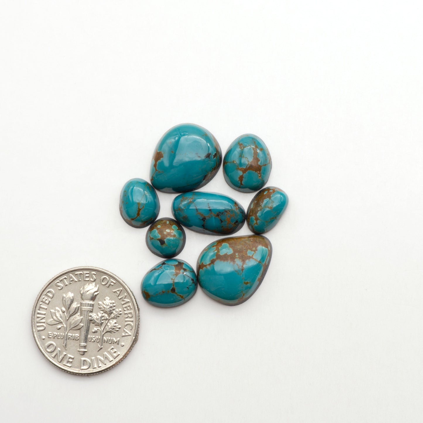 Apache Nugget Turquoise. Mined from the Apache Nugget Hole, this turquoise boasts stunning colors and patterns making it a must-have for any jewelry collection.