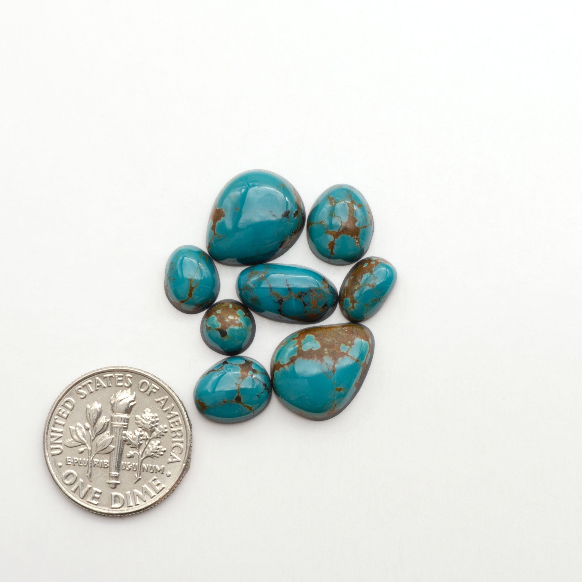 Apache Nugget Turquoise. Mined from the Apache Nugget Hole, this turquoise boasts stunning colors and patterns making it a must-have for any jewelry collection.