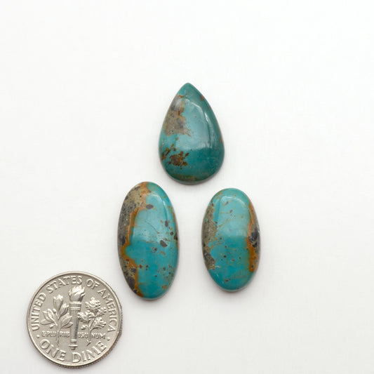Apache Nugget Turquoise. Mined from the Apache Nugget Hole, this turquoise boasts stunning colors and patterns making it a must-have for any jewelry collection.