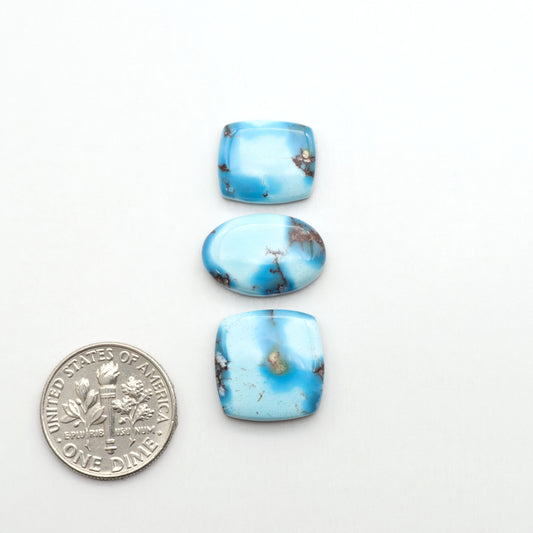 Discover the beauty of Natural Golden Hills Turquoise—prized for its icy blue tones, golden matrix, and exceptional quality. Ideal for artisan jewelry designs.