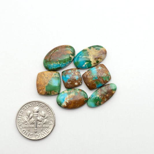 Sonoran Mountain Turquoise showcases a stunning blend of blue and green hues and natural patterns that make it a must-have for any jewelry collection.