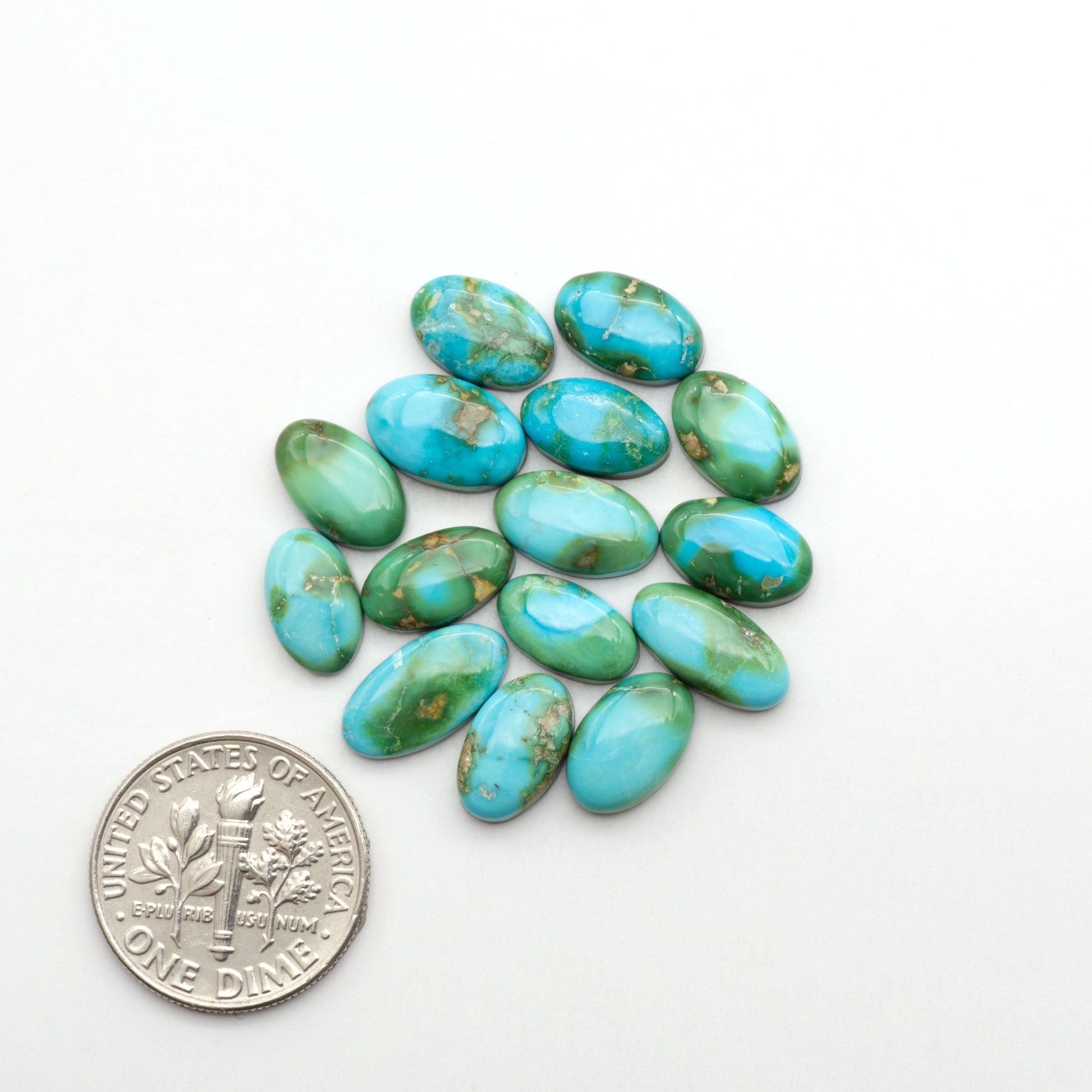 Sonoran Mountain Turquoise showcases a stunning blend of blue and green hues and natural patterns that make it a must-have for any jewelry collection.