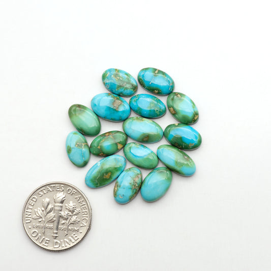 Sonoran Mountain Turquoise showcases a stunning blend of blue and green hues and natural patterns that make it a must-have for any jewelry collection.